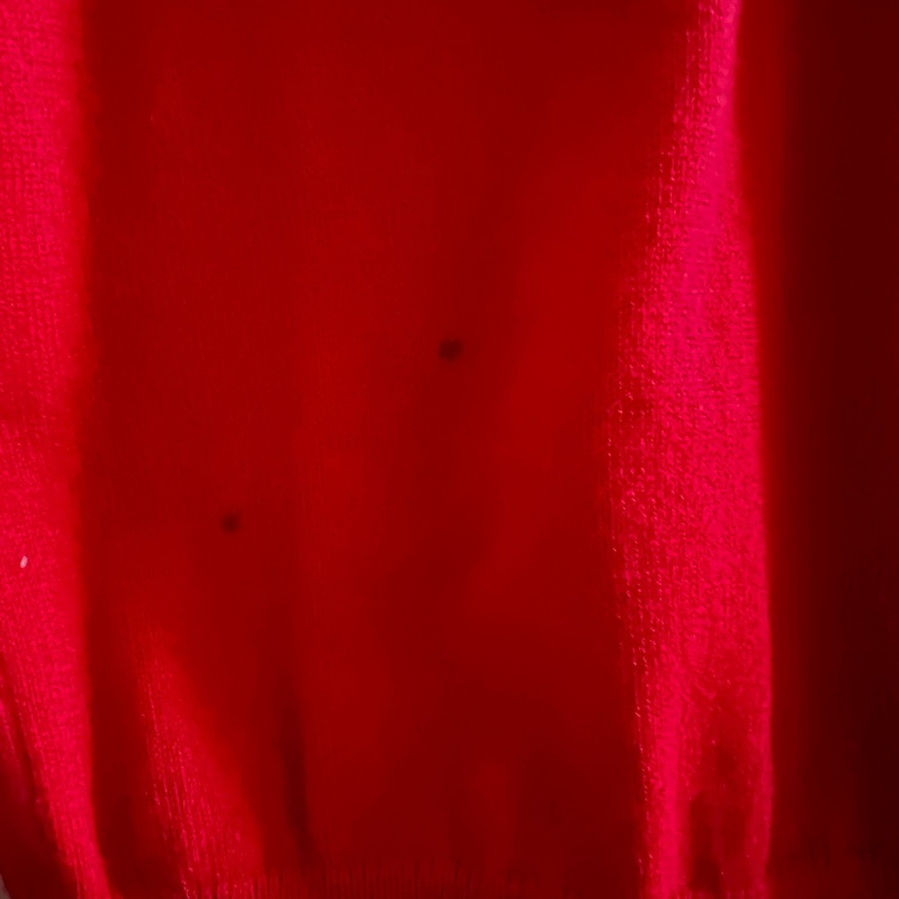 Lands’ End Cardigan, Lightweight red sweater S/P - Picture 4 of 5